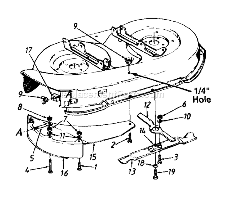 Page H Diagram and Parts List for 134Q694G401 1994 Yard Man Lawn Tractor